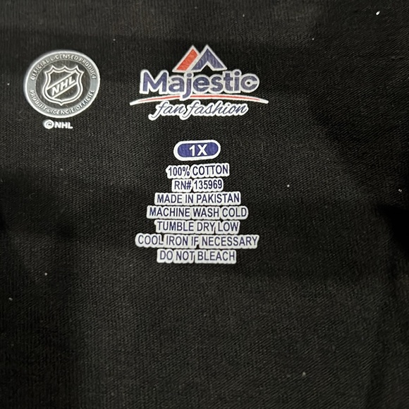 NHL ANAHEIM DUCKS LOGO SHIRT MAJESTIC FANS FASHION SIZE 1X NWT - Picture 6 of 9